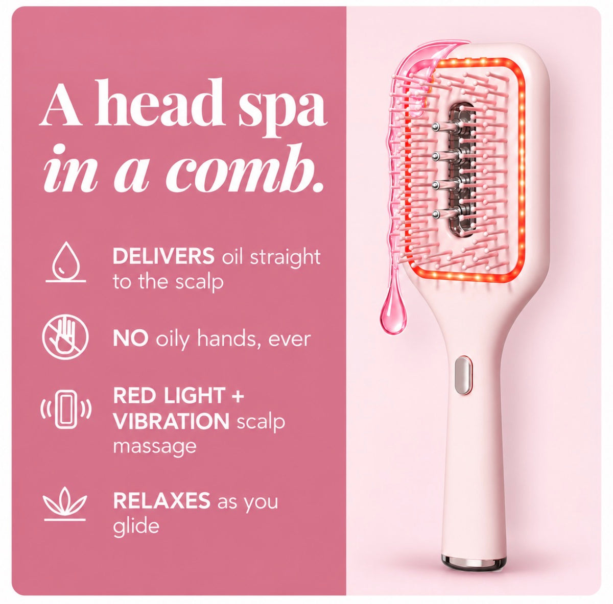 Red Light Scalp Massage Comb